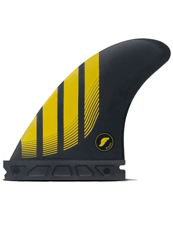 Futures P4 Alpha Tri Fins Small - Carbon/Yellow