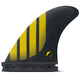 Futures P4 Alpha Tri Fins Small - Carbon/Yellow