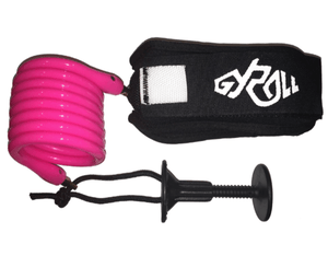 Gyroll Bodyboard Leash Mike Stewart Gyroll Bicep Leash - Fluro Pink