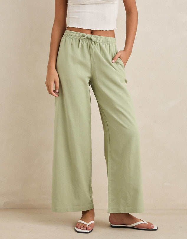 Rhythm Women's Dolly Beach Pant - Palm