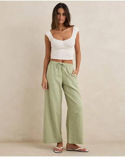 Rhythm Women's Dolly Beach Pant - Palm