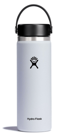 Hydro Flask Flasks 20oz Hydro Flask Widemouth Flask - White