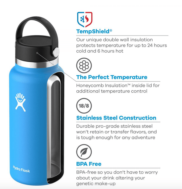 Hydro Flask Flasks 32oz Hydro Flask (946ml) Stone