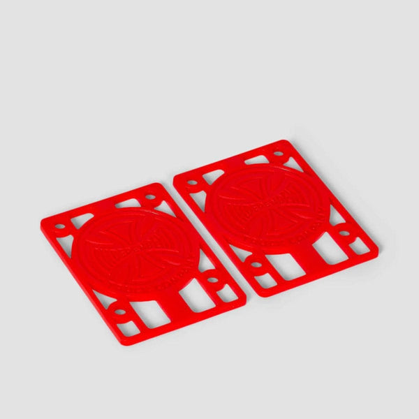 Independent Skateboards 1/8" red INDEPENDENT SKATEBOARD RISER PADS (2 PACK)