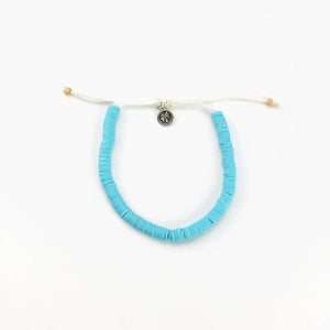 Islander Surf Jewellery Leke CLay Beaded Bracelet - Blue