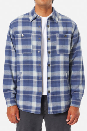 Katin Coats & Jackets Katin Harold Plaid Jacket in Washed Blue