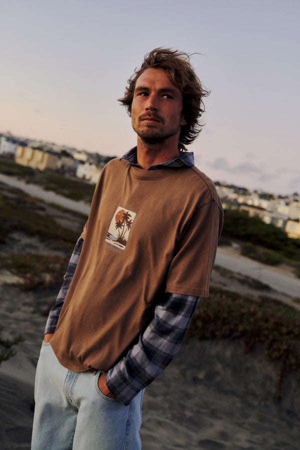 Katin Brisa Box Fit Tee - Brown