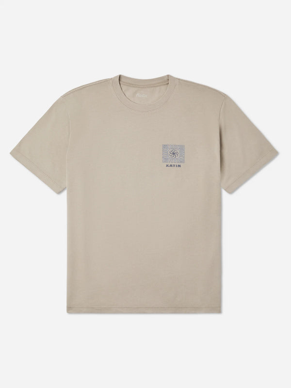 Katin Root Box Fit Tee - Cement Vintage Wash