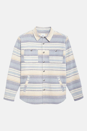 Katin Shirt Katin Harold Stripe Jacket in Air Force Blue