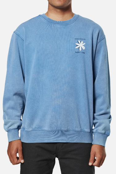 Katin sweater Katin Flow Crew - Bay Blue Sand Wash