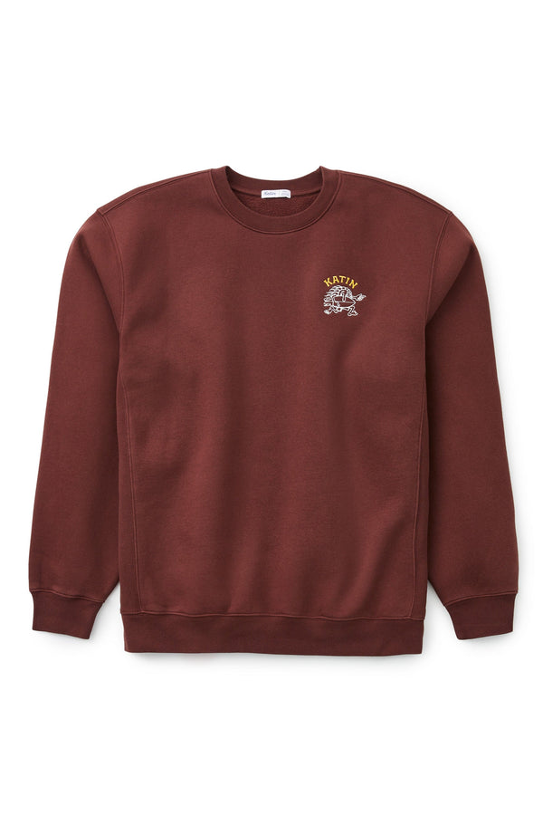 Katin Sweatshirt Small Katin Dash Crew Sweatshirt - Rum