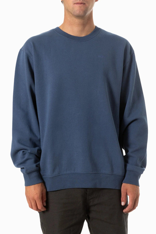 Katin Sweatshirt S Katin Embroidered Crewneck Washed Blue