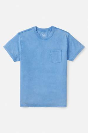 Katin T-shirt Katin Base Pocket Tee - Bay Blue Sand Wash