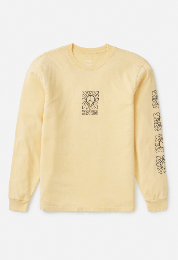 Katin T-shirt Katin Communal Long Sleeve Tee - Sun Yellow Sand Wash