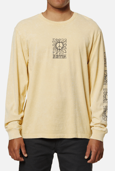 Katin T-shirt Small Katin Communal Long Sleeve Tee - Sun Yellow Sand Wash