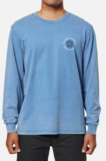 Katin T-shirt Small Katin Solar Long Sleeve Tee - Bay Blue Sand Wash