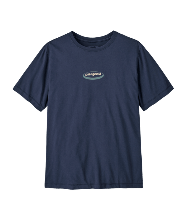 Patagonia Men's '95 Oval Logo T-Shirt - New Navy: Kaleido