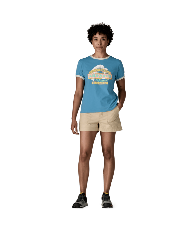 Patagonia Women's Great Waves Ringer Tee - Shore Blue