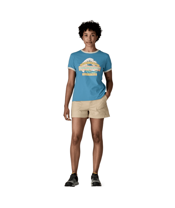 Patagonia Women's Great Waves Ringer Tee - Shore Blue