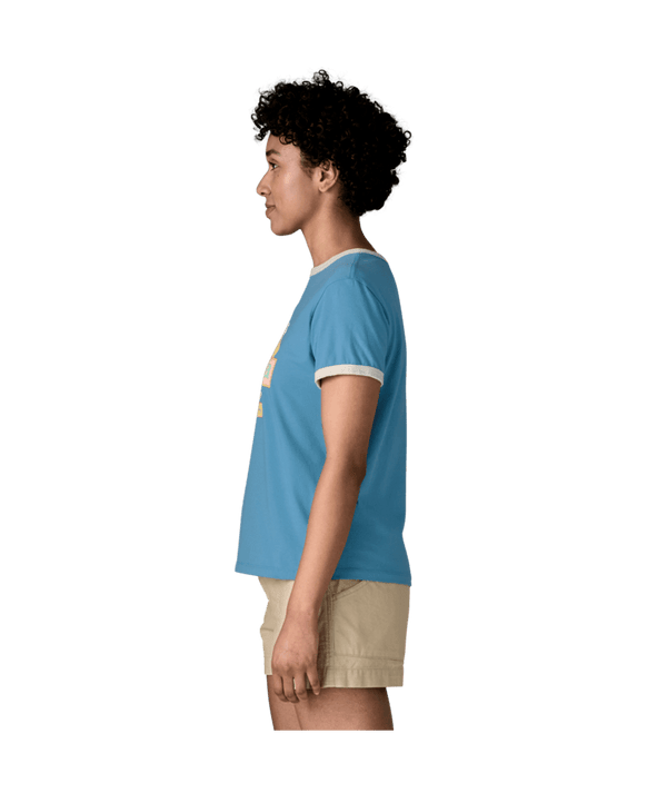 Patagonia Women's Great Waves Ringer Tee - Shore Blue