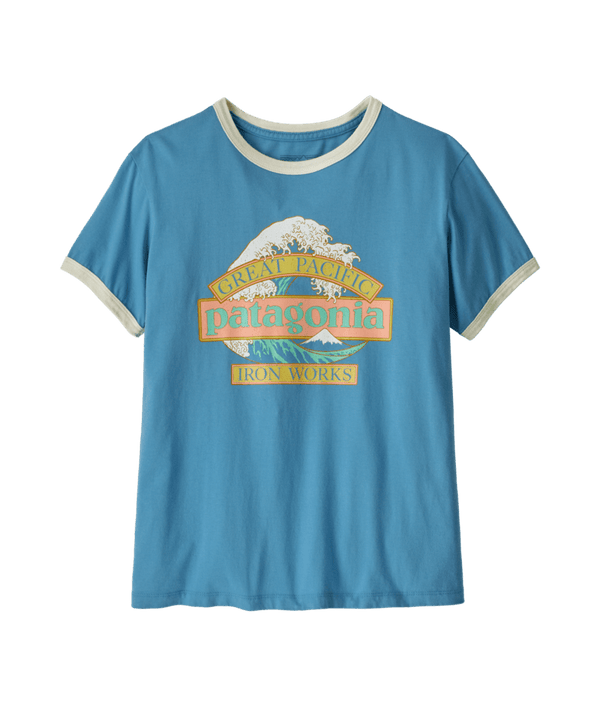 Patagonia Women's Great Waves Ringer Tee - Shore Blue