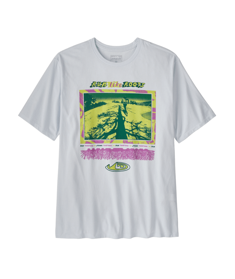 Patagonia Men's Run Like Roots Responsibili-Tee - White