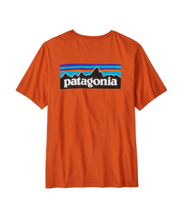 Patagonia Men's P-6 Logo T-Shirt - Coal Orange