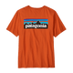 Patagonia Men's P-6 Logo T-Shirt - Coal Orange
