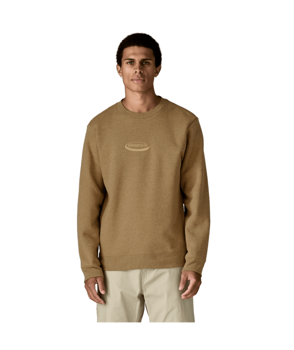 Patagonia Men's '95 Oval Logo Uprisal Crew Sweatshirt - Bobcat Brown