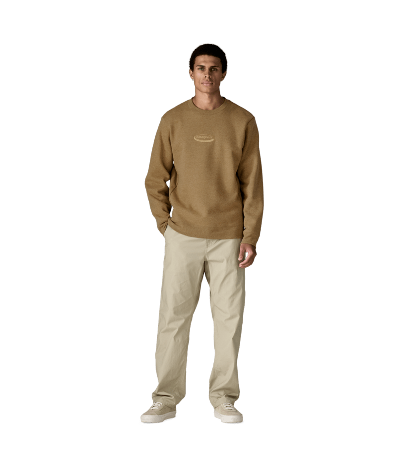 Patagonia Men's '95 Oval Logo Uprisal Crew Sweatshirt - Bobcat Brown