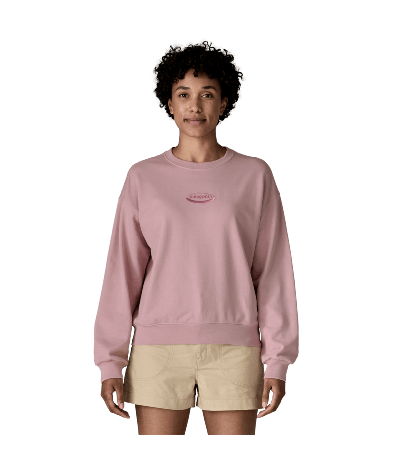 Patagonia Women's '95 Oval Logo Daily Crew Sweatshirt - Quiet Violet