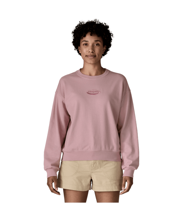 Patagonia Women's '95 Oval Logo Daily Crew Sweatshirt - Quiet Violet