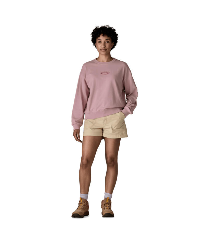 Patagonia Women's '95 Oval Logo Daily Crew Sweatshirt - Quiet Violet