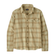 Patagonia Men's Long-Sleeved Lightweight Fjord Flannel Shirt - Builder: Weathered Stone