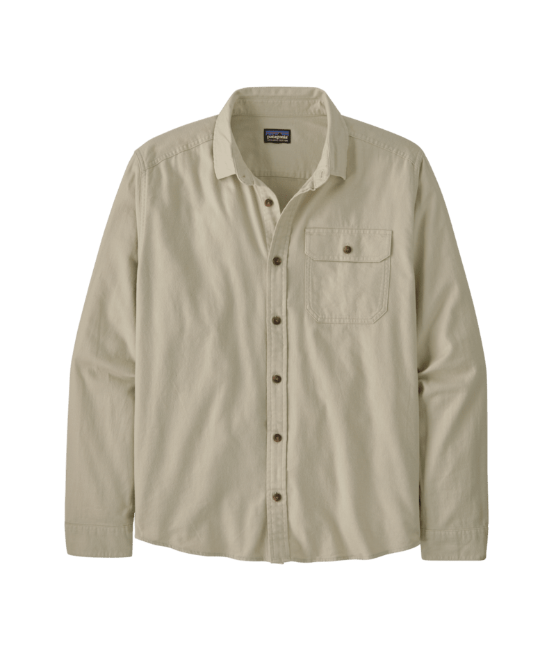 Patagonia Men's Long-Sleeved Lightweight Fjord Flannel Shirt - Pelican