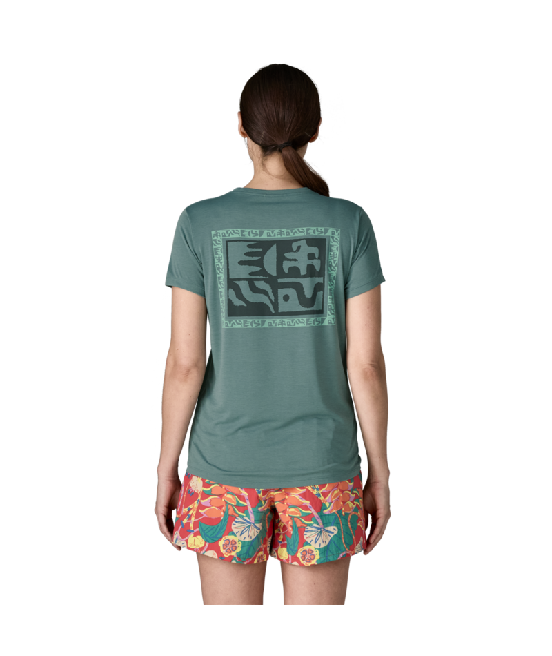 Patagonia Women's Capilene Cool Daily Shirt Mother Rays - Light Shore Blue X-Dye
