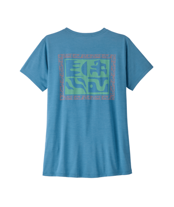 Patagonia Women's Capilene Cool Daily Shirt Mother Rays - Light Shore Blue X-Dye