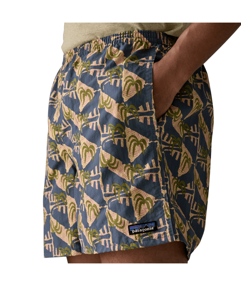 Patagonia Men's Baggies Shorts 5" - Jaguar Geo: Dolomite Blue