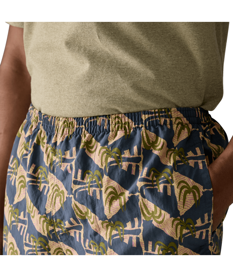 Patagonia Men's Baggies Shorts 5" - Jaguar Geo: Dolomite Blue
