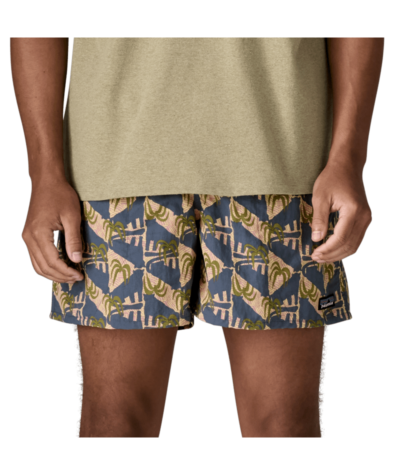 Patagonia Men's Baggies Shorts 5" - Jaguar Geo: Dolomite Blue