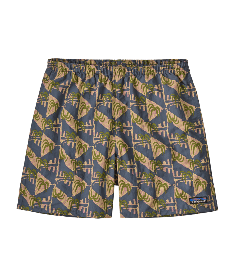 Patagonia Men's Baggies Shorts 5" - Jaguar Geo: Dolomite Blue