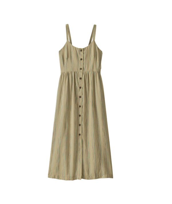Patagonia Women's Garden Island Midi Sun Dress - Rapids: Weathered Stone