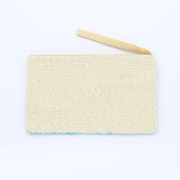 Large Sunrise Beaded Pouch