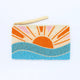 Pineapple Island Sunrise Beaded Pouch