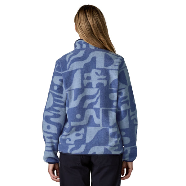 Patagonia Women's Lightweight Synchilla Snap-T Fleece Pullover - Mother Tree: Barnacle Blue