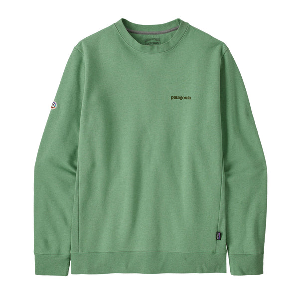 Patagonia Fitz Roy Icon Uprisal Crew Sweatshirt - Elwood Green