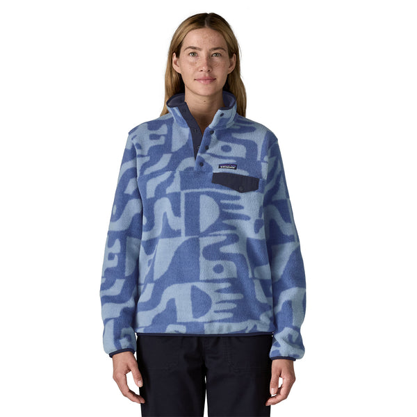 Patagonia Women's Lightweight Synchilla® Snap-T® Fleece Pullover - Mother Tree: Barnacle Blue