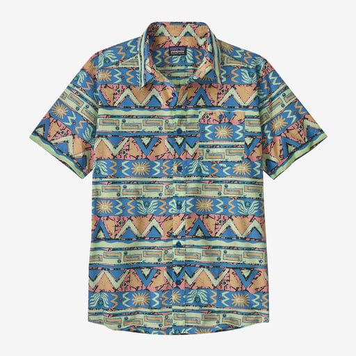 Patagonia Apparel & Accessories Patagonia Go To Shirt - High Hopes Geo: Salamander Green