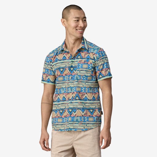 Patagonia Apparel & Accessories Patagonia Go To Shirt - High Hopes Geo: Salamander Green