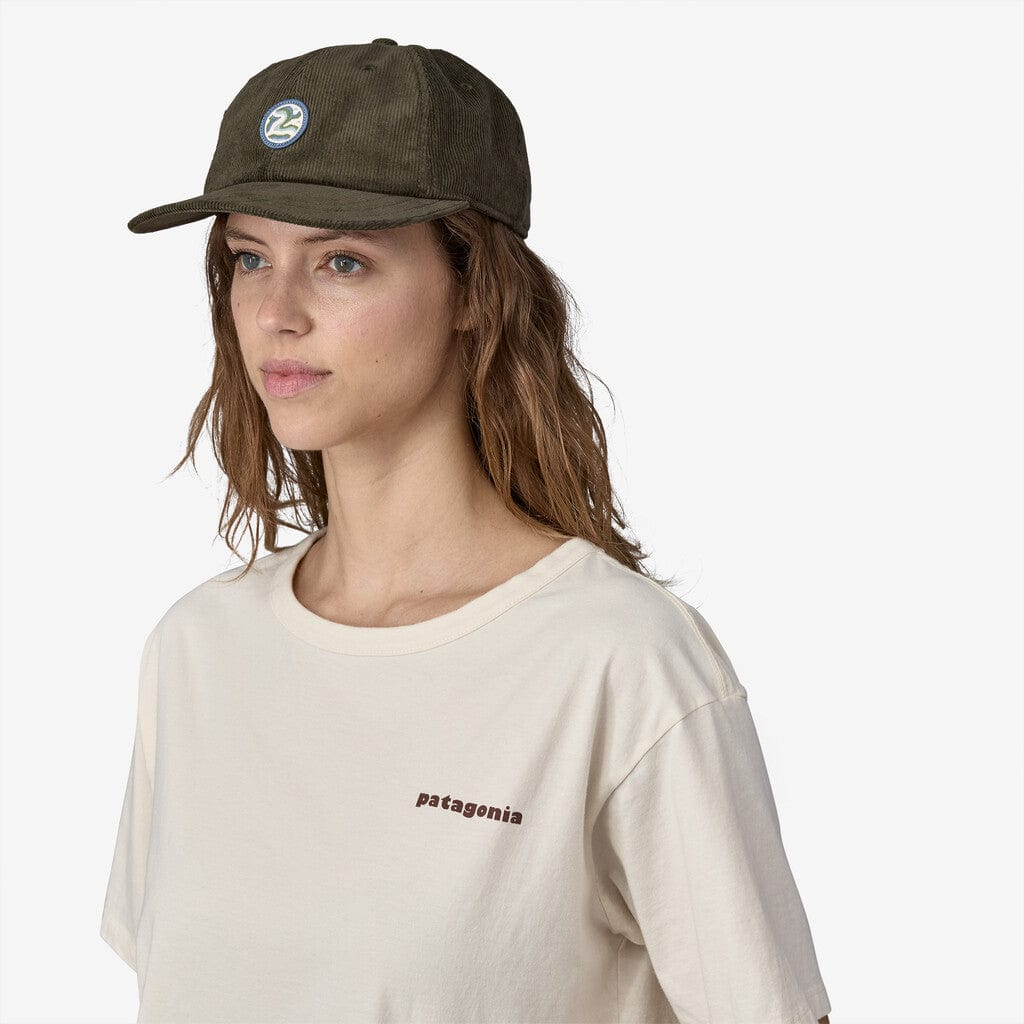 Patagonia Corduroy Cap in Pine Needle Green Balsa Surf Skate